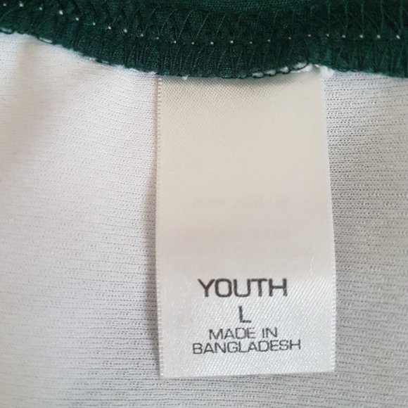Badger Sport White/Green Activewear Top, L - NEW - Picture 5 of 6